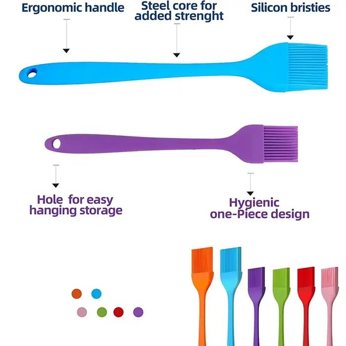 LMETJMA – brosse à badigeonner en Silicone, mise à niveau, brosse à pâtisserie résistante à la chale