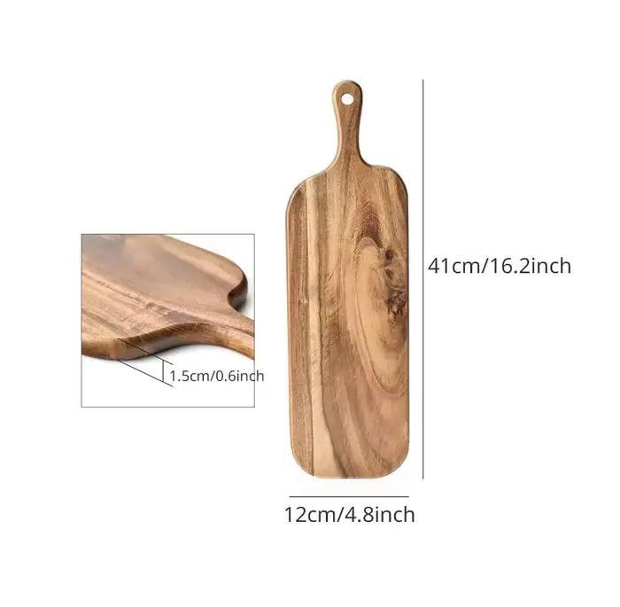 Planche à découper en bois avec poignée, planche de service de cuisine domestique, planche à fromage