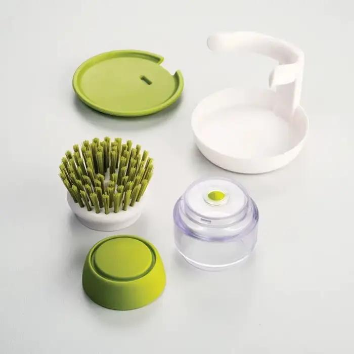 Brosse à vaisselle avec distributeur de savon, multi-usage, brosse à récurer pour la cuisine domesti