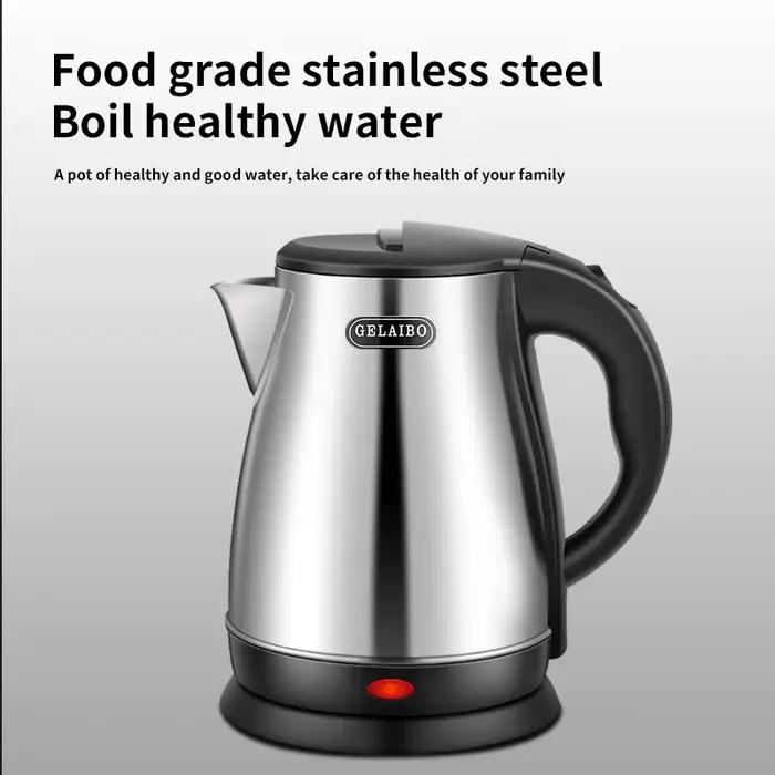 Bouilloire électrique GELAIBO, bouilloire en verre de grande capacité de 1,8 litre, ébullition de l'
