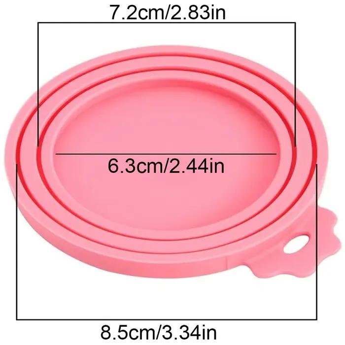Couvercle en conserve de Silicone 3 en 1, couvercle en étain alimentaire réutilisable, garde la frai