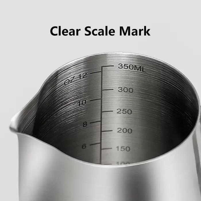 Pichet à mousseur à lait, récipient en acier inoxydable, pichet à mousse de 100ML 350ML 600ML, tasse