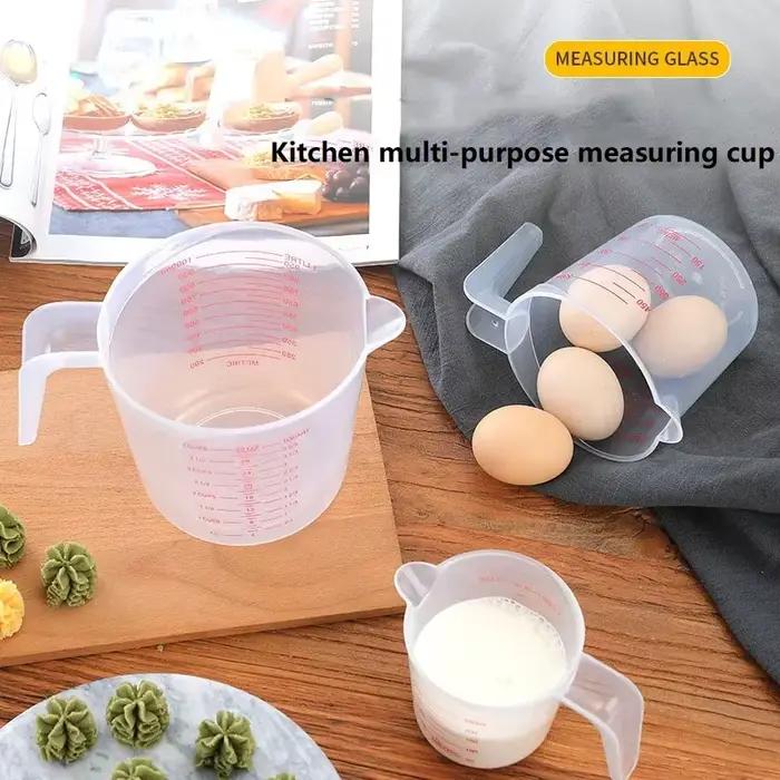 Tasses et cuillères doseuses en silicone 250/500/1000 ml, pichet en plastique, balance de cuisine nu
