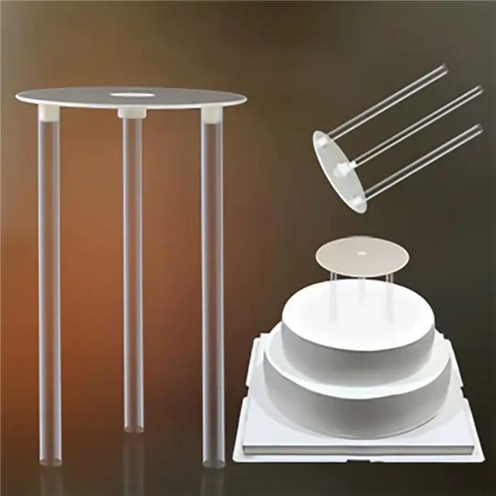 Cadre de Support de gâteau multicouche, supports pratiques, moule rond, Support de Dessert, entretoi