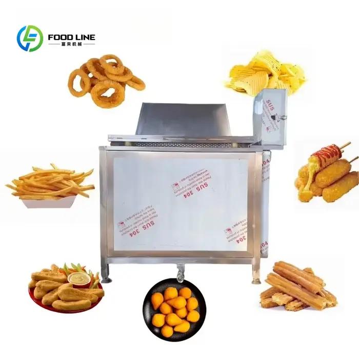 Friteuse industrielle à plateau pour cuisses de poulet / Friteuse continue / Friteuse à falafel cont