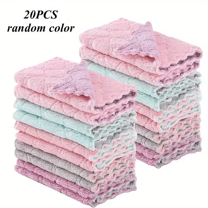10 pièces serviettes de cuisine et torchons chiffon, petites serviettes de lavage de la vaisselle 9,