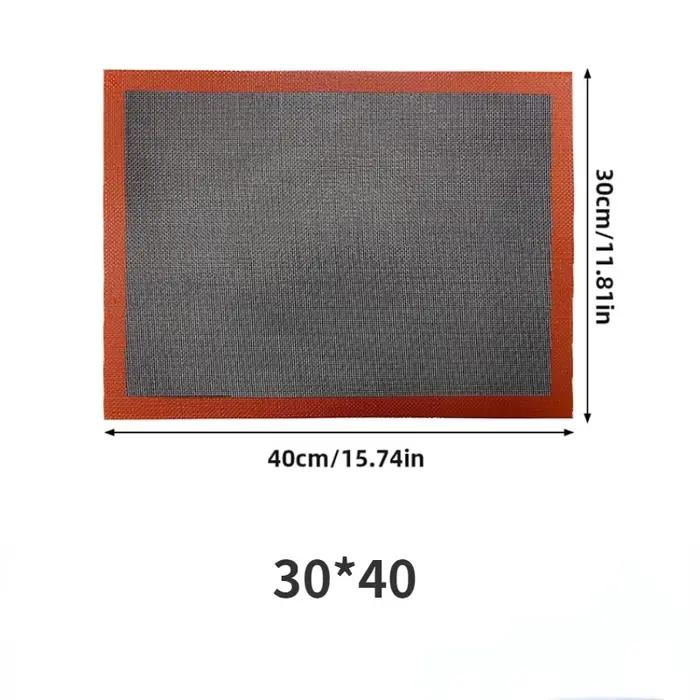 Tapis de gril en Silicone 30x40cm, plateau de cuisson respirant pour barbecue, biscuits, pain, four