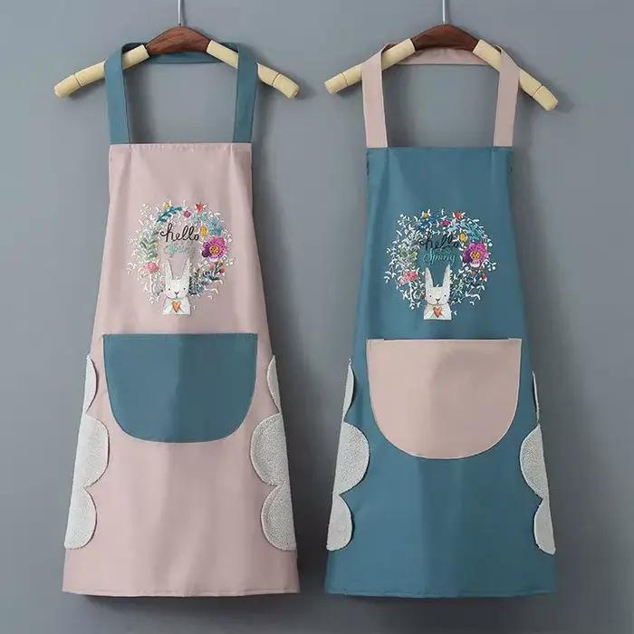 Tablier de cuisine domestique pour essuyage des mains, résistant à l'huile, imperméable, pour hommes