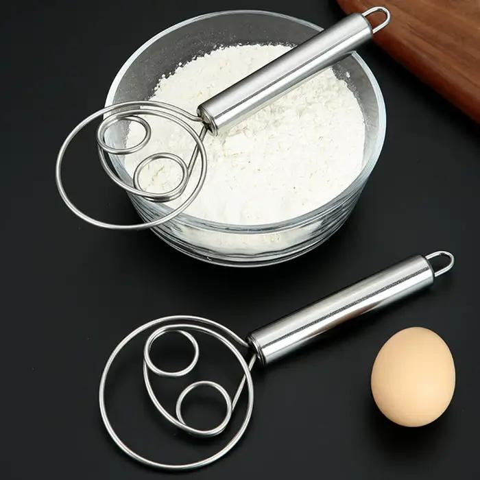 Fouet à pâte mélangeur à pain en acier inoxydable gâteau pâtisserie farines mélangeurs de pâte avec