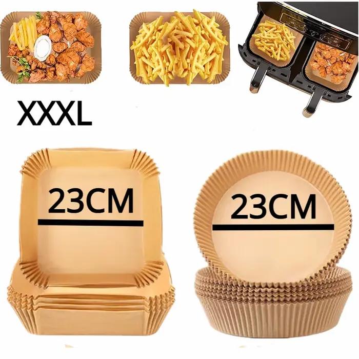 Papier Sulfurisé Jetable Pour Friteuse À Air Tapis Antiadhésif Carré Et Rond Disposible En Six Couleurs Pour Micro-Ondes Et Appareils De Cuisson Occasions Spéciales
