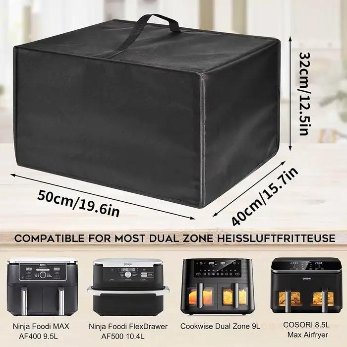 Housse de protection pour friteuse à Air résistante à la chaleur étanche à la poussière pour Ninja AF400EU AF500EU en nylon 420D moderne avec poignée pratique pour rangement facile et compatibilité avec divers modèles de cuisine