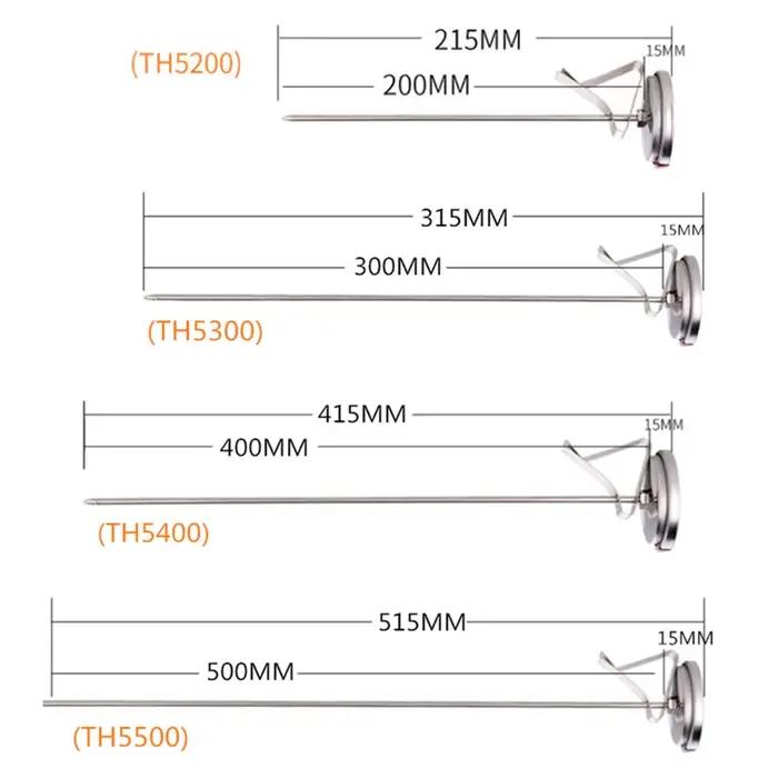 Odatime Thermomètre Cuisine BBQ Four à Viande Sonde de Température Aliments Cuisson Clip Réglable Robuste et Précis Pour Toutes Occasions Culinaires