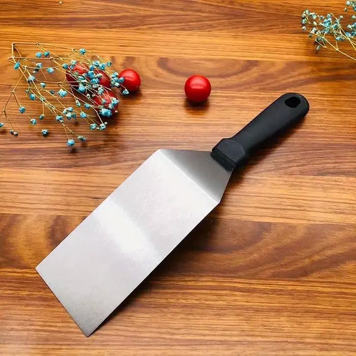 Kit d'accessoires de gril professionnel en acier inoxydable, grattoir à spatule, flipper plat, spatule à steak, spatule à friture, plaque de cuisson, accessoires de cuisine pour barbecues et pâtisseries occasions spéciales