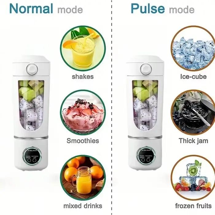 Nouveau mélangeur de jus Portable pour Shakes Smoothies 700ML plusieurs couleurs 12 lames mélange rapide 2 en 1