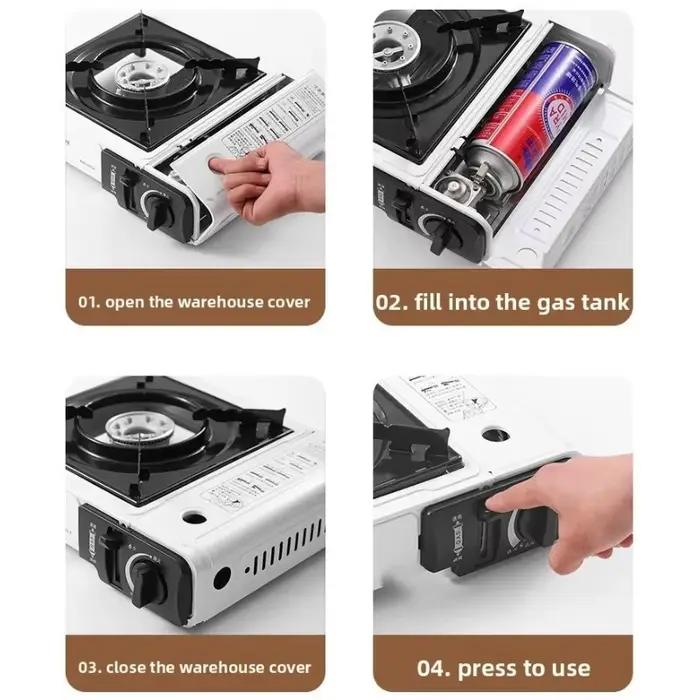 Réchaud à gaz butane portable pour extérieur