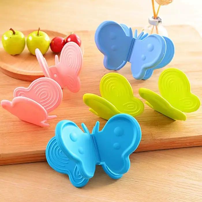 Gant de four en silicone papillon mignon