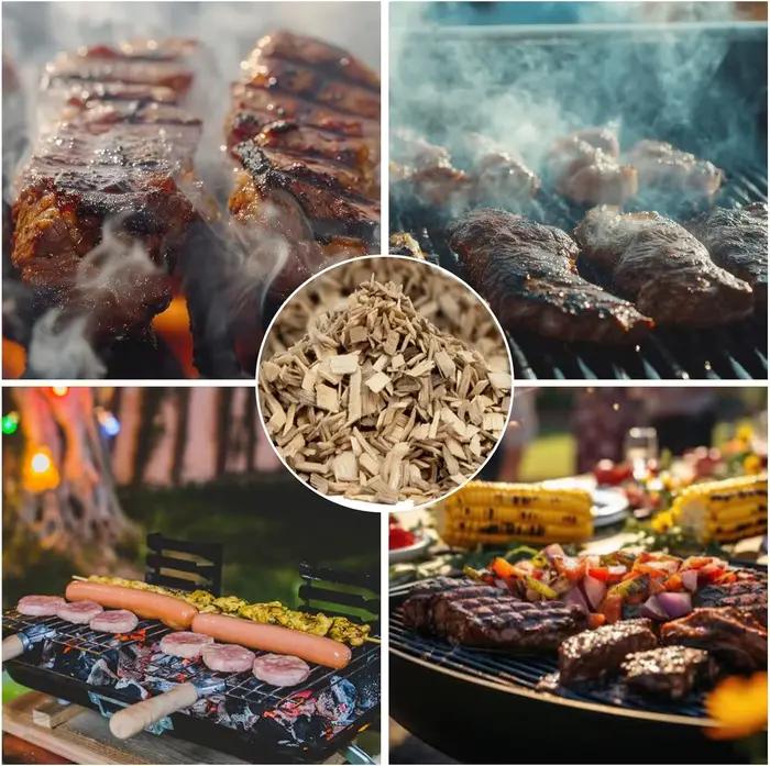 Copeaux de bois de pomme pour barbecue saveur de grillade bacon outil de cuisson de poisson fumage froide box barbecue à gaz et à charbon de bois occasions spéciales