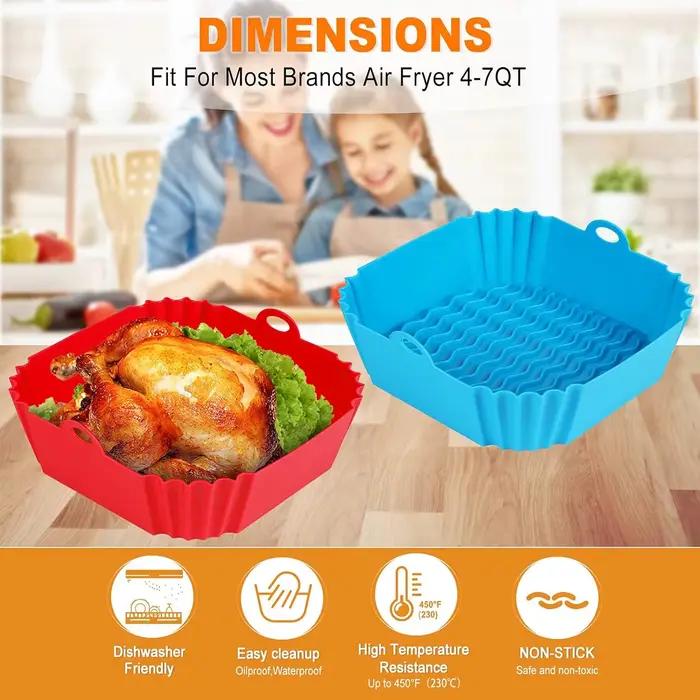 Pot de revêtement en Silicone pour friteuse à Air