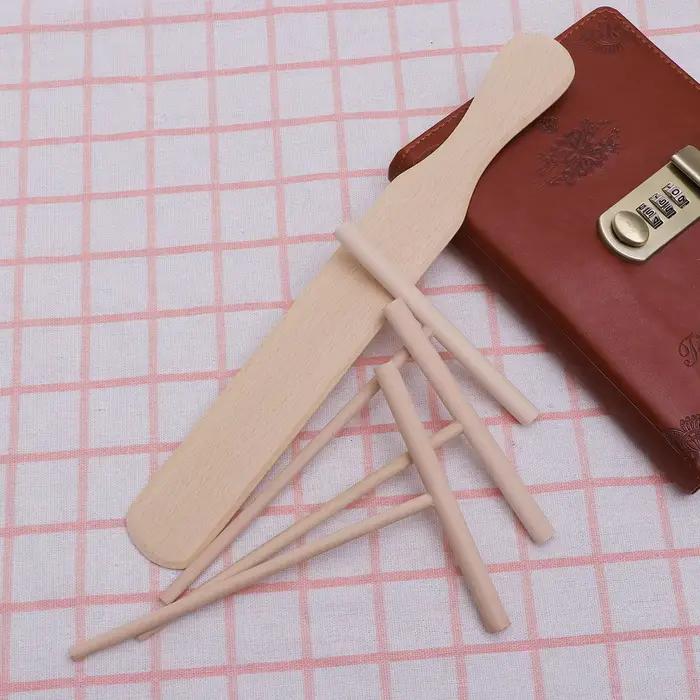 Ustensiles de cuisine professionnels épandeur de crêpes spatules en bois hêtre pour crêpes gaufres pancakes occasions spéciales