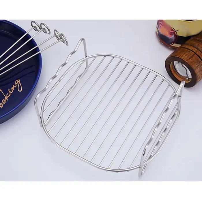 Plateau de cuisson brochettes friteuse à Air support en acier inoxydable