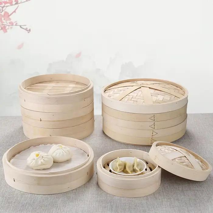 Poignée panier à vapeur fait des petits pains Bao savoureux ensemble d'outils de cuisine cuisson