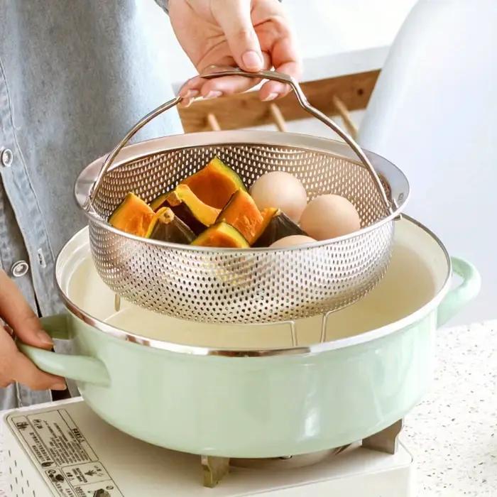 Panier à vapeur alimentaire en acier inoxydable 304