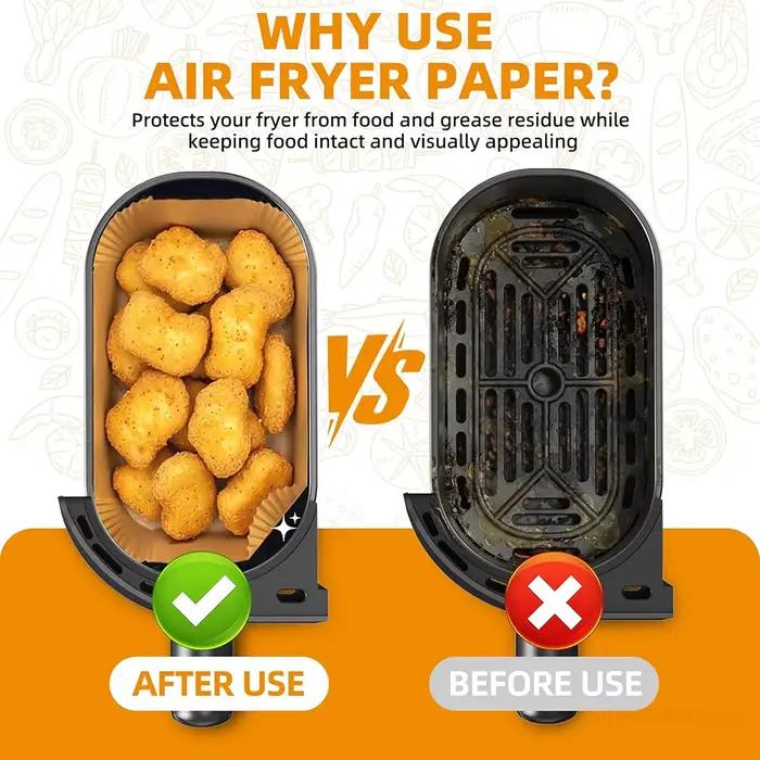 Papier sulfurisé pour friteuse à air Philips Dual Basket séries 3000/5000 6L/3L