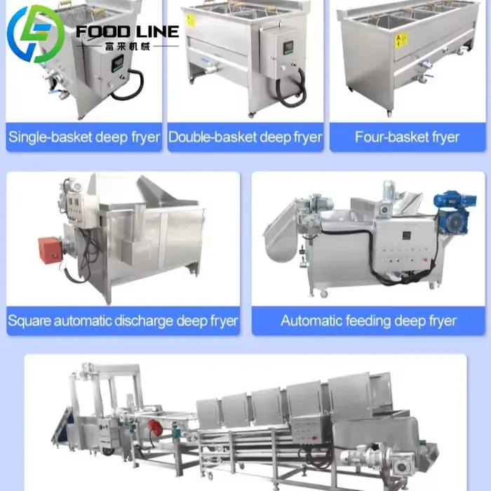 Friteuse Industrielle Électrique Automatique Continue pour Frites Longues