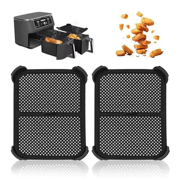 B64B-pour Ninja Foodi Max double Zone AF400EU AF451EU 2 pièces protection contre les éclaboussures en Silicone pour