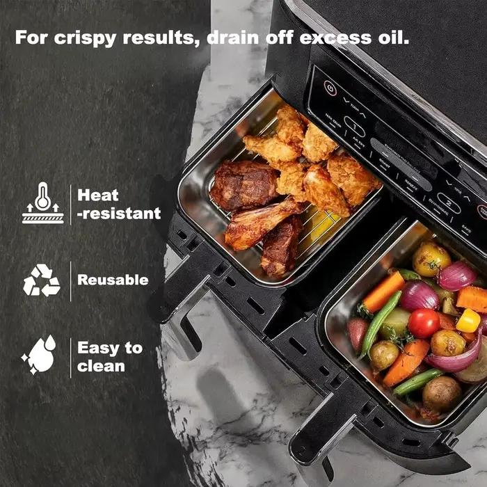 Plat à four en acier inoxydable pour friteuse à air