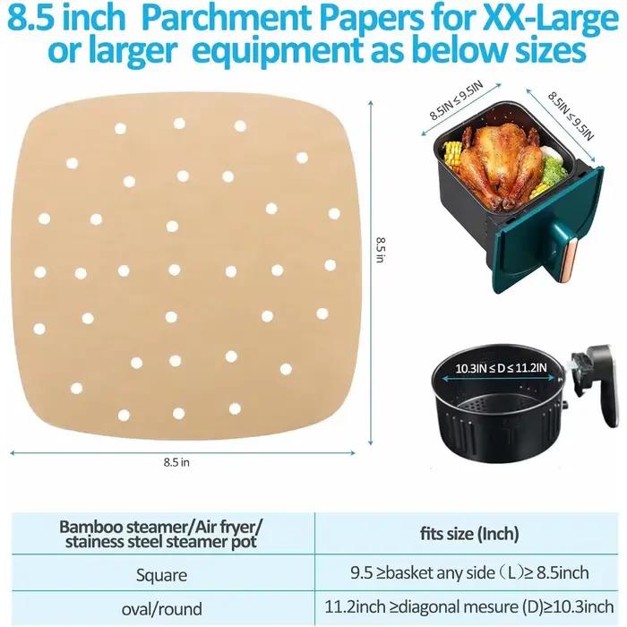 Doublures en papier jetables pour friteuse à Air