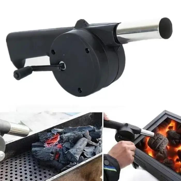 Ventilateur de Barbecue souffleur d'air démarreur de feu rapide manivelle manuelle Portable pour pique-nique en plein