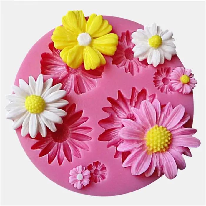 3D Fleur Silicone Moules Fondant Artisanat Gâteau Bonbons Chocolat Sugarcraft Glace Pâtisserie Outil De Cuisson Moule