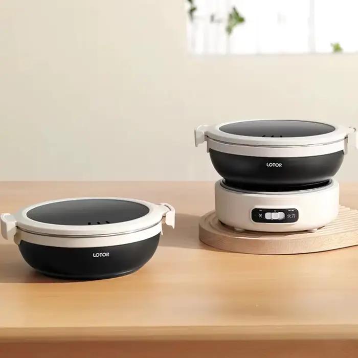 Marmite électrique pliée de 1