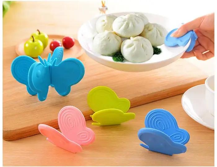 Gant de four en silicone papillon mignon