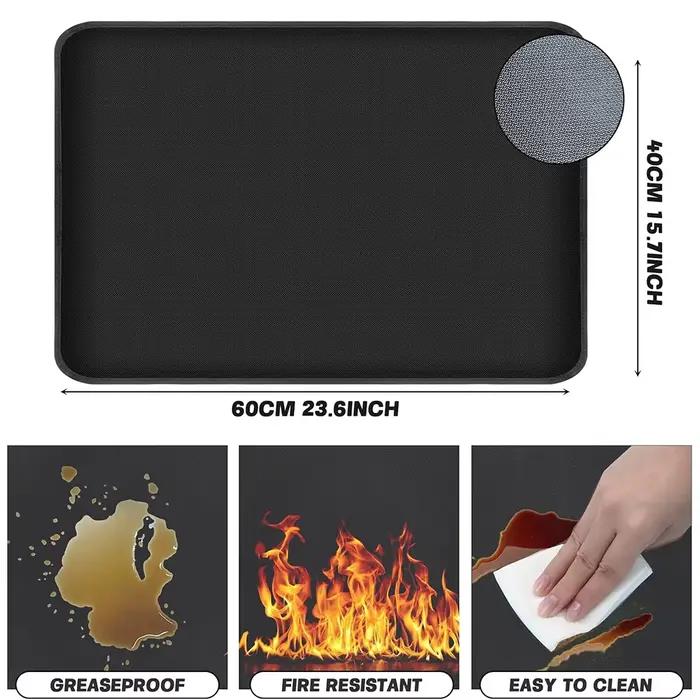 Tapis de protection résistant à la chaleur pour friteuse à air (40 x 60 cm)