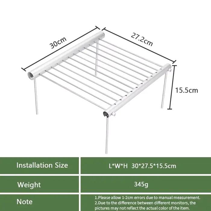 Mini Barbecue Pliant Portable en Acier Inoxydable