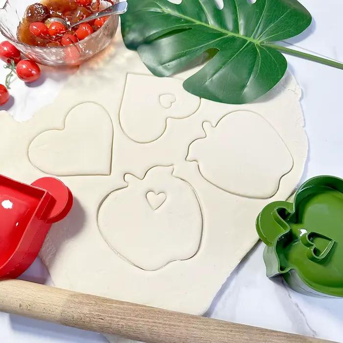 Ensemble de moules à tarte d'automne, mini presse à pâte, outils de moule à tarte, citrouilles, pommes, Halloween, Noël, moules exécutifs pour la cuisine pour la maison et les fêtes