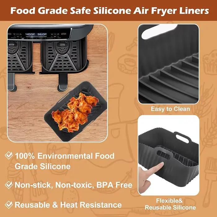 Moules de doublure en silicone pour friteuse à air
