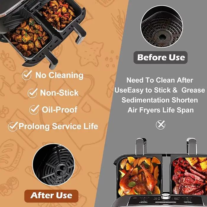 Moules de doublure en silicone pour friteuse à air