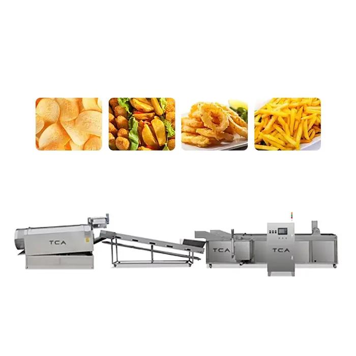 Machine à frire les chips de bananes personnalisées industrielle et professionnelle puissance 17 kilowatts tension 380V transformation alimentaire collations événements spéciaux