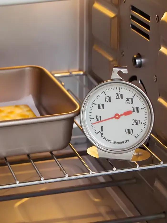 Thermomètre de four en acier inoxydable 0-400 Celsius à suspendre ou poser grand cadran cuisson barbecue viande mesure de la température des aliments occasiонnels spéciales