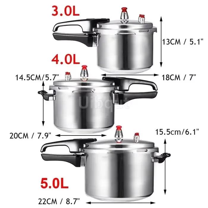 Autocuiseur de cuisine en alliage d'aluminium 3/4/5l