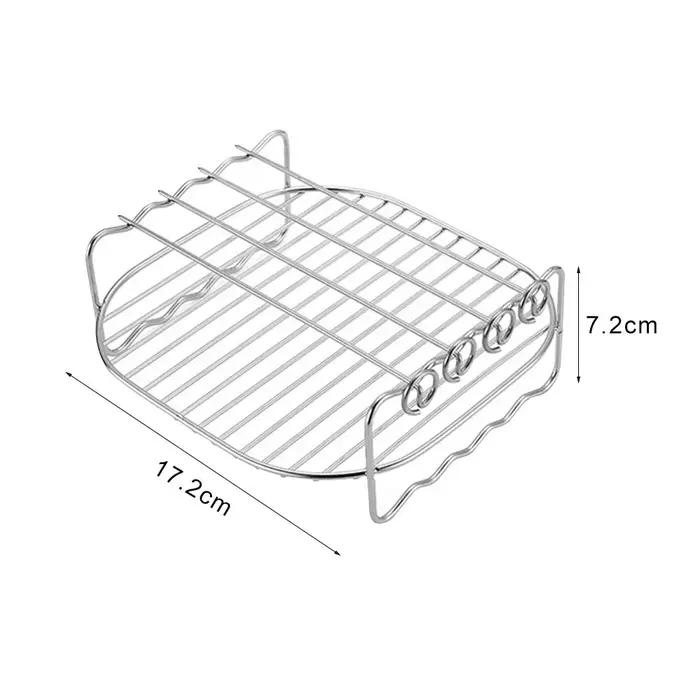 Plateau de cuisson brochettes friteuse à Air support en acier inoxydable