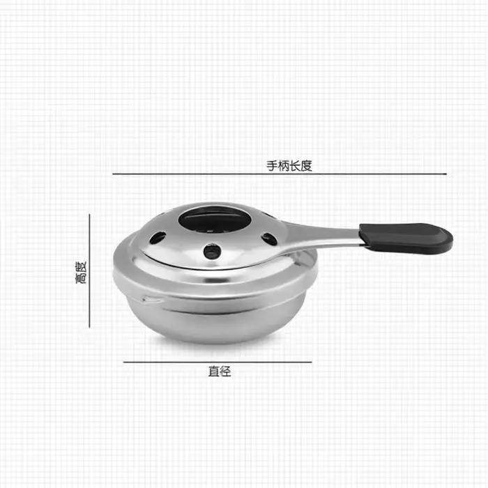 Réchaud à fondue en acier inoxydable pour les amateurs de plein air ayant besoin de réchauffer le chocolat et le fromage pendant le camping