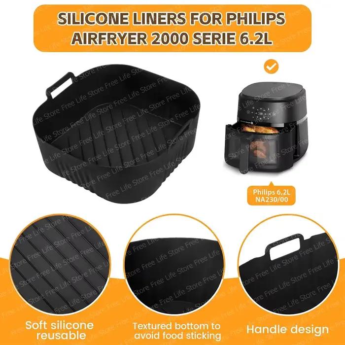 Moule de friteuse à air en silicone pour frites croustillantes sans huile pour cuisine saine et équilibrée occasions spéciales et quotidienne