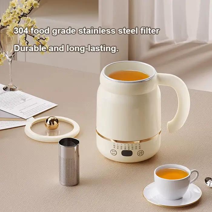 Mini Marmite Electrique Portable Chauffe Rapide Tasse Bouillir Eau Soupe Congee Mijoteuse Thermostatique Theiere Chauffe-Cafe Occasions Speciales