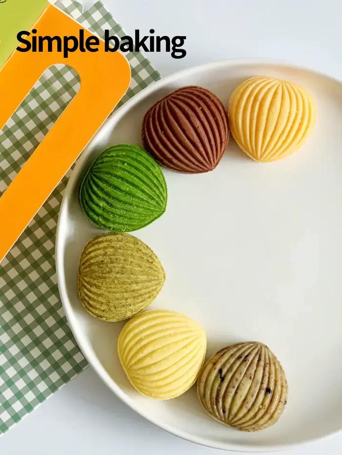 Moule à pâtisserie en forme d'amande pour gâteau aux haricots verts