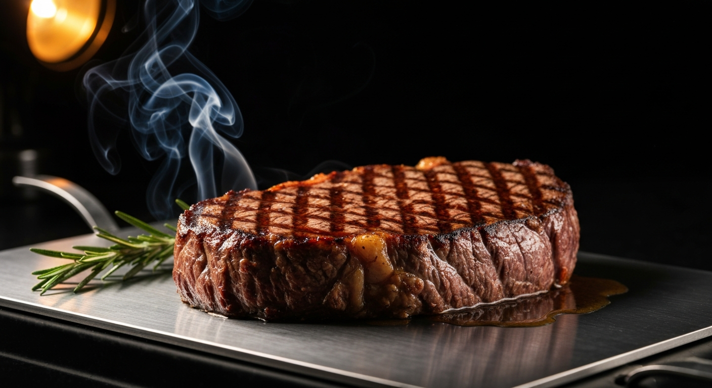 Le feu — La plancha au plus chaud, la grille au rouge. L’instant où l